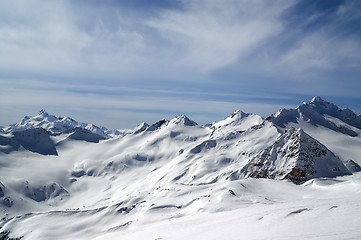 Image showing View from the ski slope