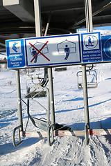 Image showing Ski lift symbols