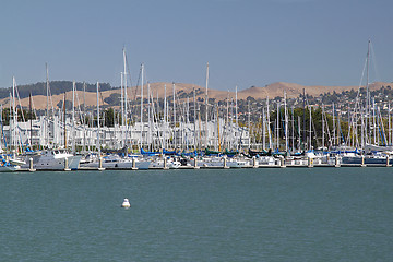 Image showing Boats on pier