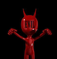 Image showing Red Devil Figure