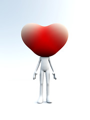 Image showing Love Heart Head