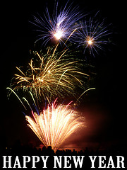 Image showing Happy New Year Fireworks