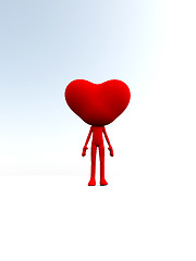 Image showing Love Heart Head