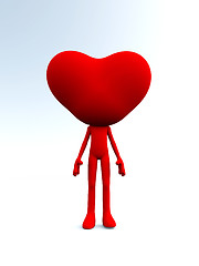 Image showing Love Heart Head