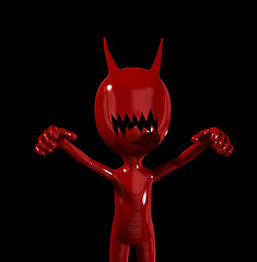 Image showing Red Devil Figure