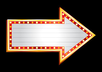Image showing Neon showing direction 