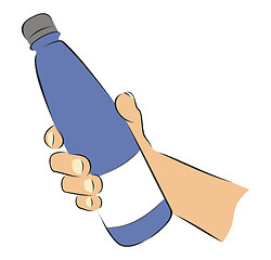 Image showing Bottle in hand 