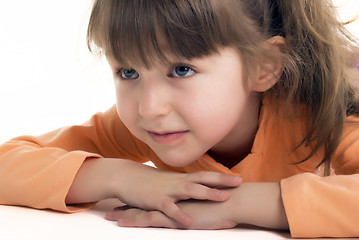 Image showing Photo of a little girl  