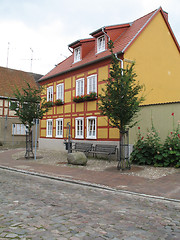 Image showing Renovated half-timbered house