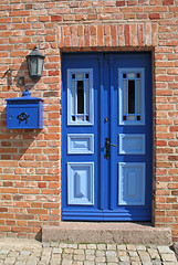 Image showing Blue door