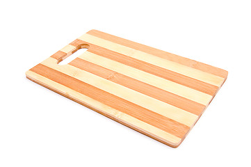 Image showing Wooden kitchen board 