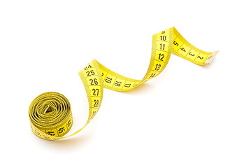 Image showing Yellow measuring tape