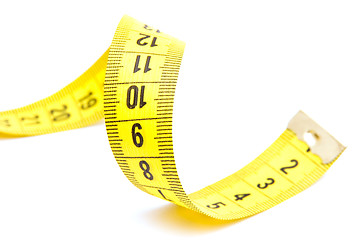 Image showing Yellow measuring tape