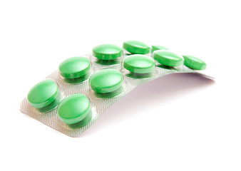 Image showing Green pills 