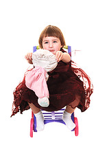 Image showing Little girl with toy.