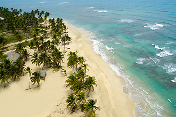 Image showing Above exotic beach