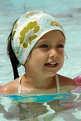 Image showing Happy child in pool