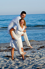 Image showing Young couple having fun