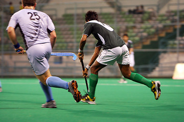 Image showing Hockey Player In Action