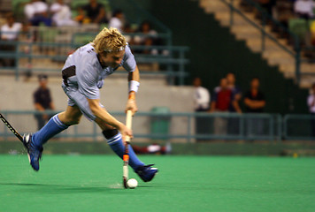 Image showing Hockey Player In Action