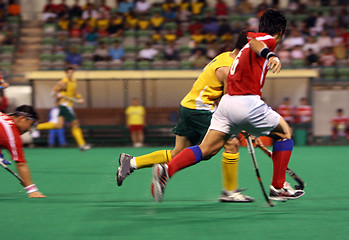 Image showing Hockey Player In Action