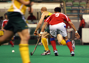 Image showing Hockey Player In Action