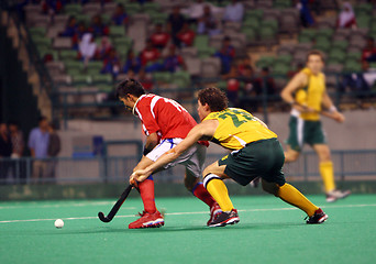 Image showing Hockey Player In Action