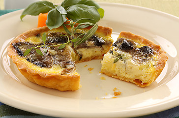 Image showing Mushroom Quiche