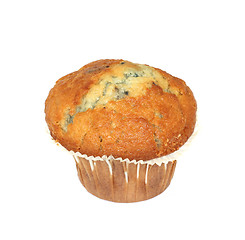 Image showing English Blueberry Muffin On White