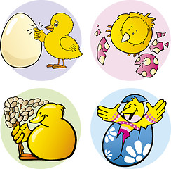 Image showing easter chicks