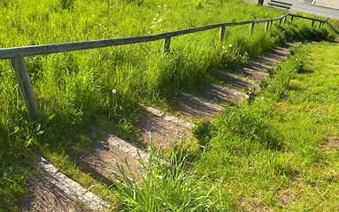 Image showing Staircas in summer light