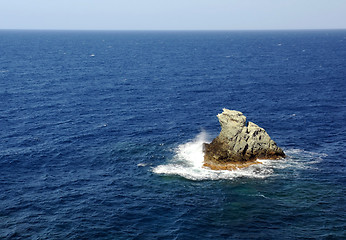 Image showing Rock in the Sea