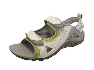 Image showing Summer sandal on white background