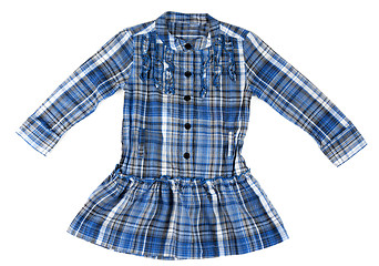 Image showing Blue plaid shirt