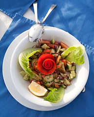 Image showing Dish with a salad