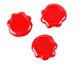 Image showing Three red seal 