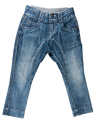 Image showing blue denim trousers