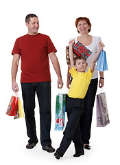 Image showing family for shopping