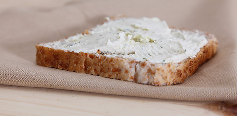 Image showing Bread with cheese
