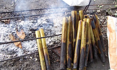 Image showing Traditional asian food lemang