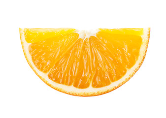 Image showing Perfect orange boat isolated on white