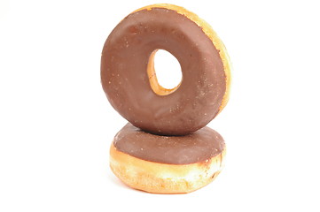 Image showing Two donuts