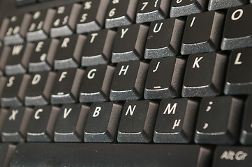 Image showing Black keyboard