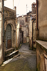 Image showing san donato di ninea old houses detail