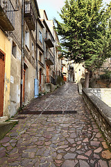 Image showing san donato di ninea old houses detail