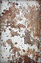 Image showing Surface of old rusty steel sheet