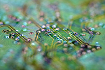 Image showing Abstract background on electronics theme