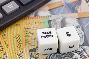 Image showing Take profit Australian dollar