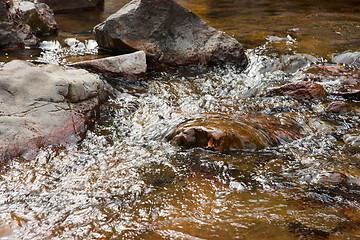 Image showing pure clean water over rocks