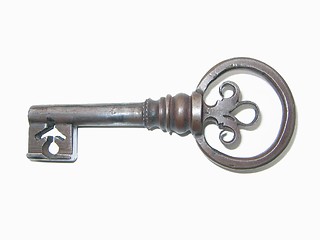 Image showing Wrought iron key